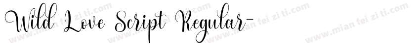 Wild Love Script Regular字体转换